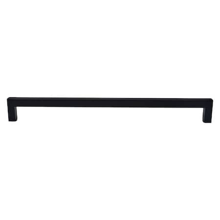 Emtek Warwick Cabinet Pull with 12 in Center to Center Flat Black Finish 86710US19